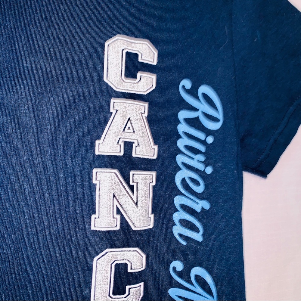 Cancun MX Riviera Maya Navy Tshirt M - Picture 4 of 9